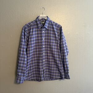 Gitman Bros Plaid Flannel Button Down Size M